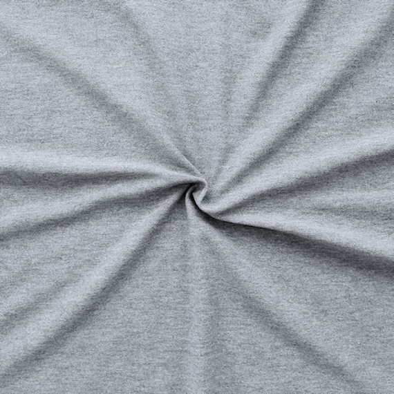 Baumwoll Stretch Jersey Fashion Basic Hell-Grau melange - Main Image