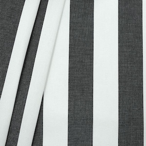 Markisen Outdoorstoff Streifen Schwarz-Weiss