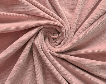 Feincord Jersey Farbe Alt-Rose