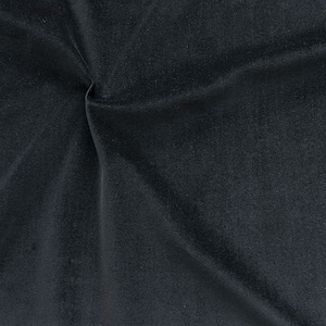 Microfaser Stoff Samt Velvet Touch Schwarz Bild 1