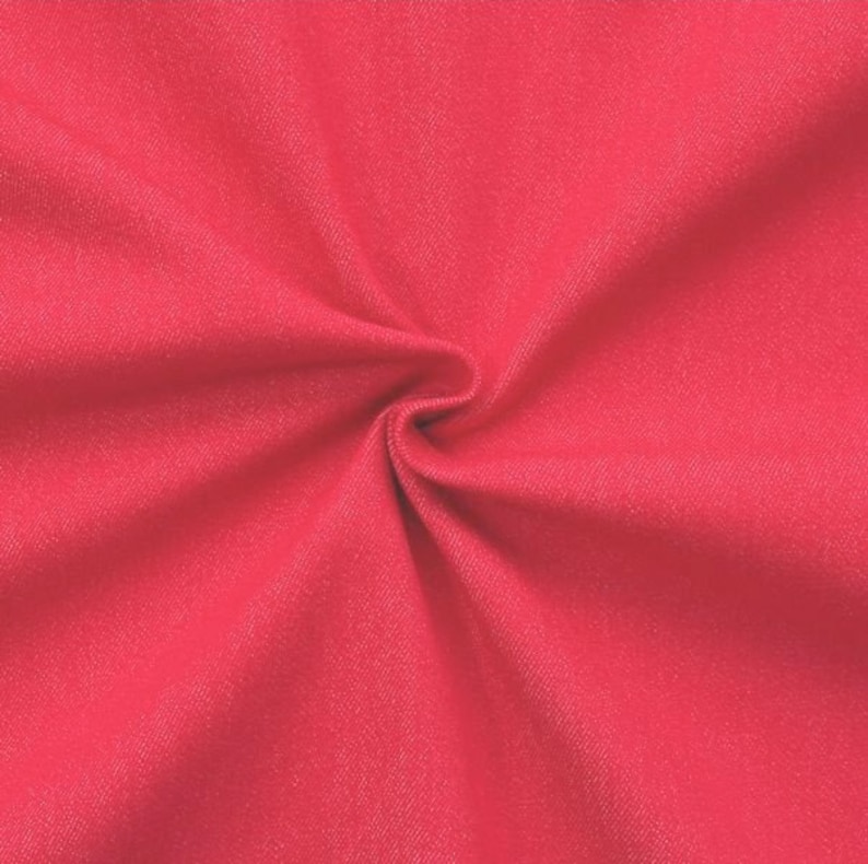 red denim fabric