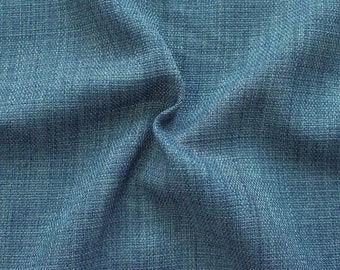Modestoff Dekostoff universal Leinen Optik Jeans-Blau