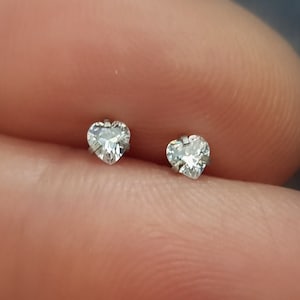 Mini Herz, 3mm, Silber, Labret, Piercing, Helix, Tragus, Knorpelpiercing, Lip Piercing, Herz Piercing, 16 G, Knorpel, Conch, 1 Stück