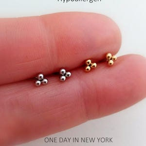 Silver, gold, labret, helix, tragus, piercing, medusa, conch, cartilage, daith, lip piercing, flat back earrings, 1 piece