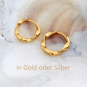 10mm Mini Creole in Gold oder Silber: als Helix, Tragus, Piercing, Conch, Lobes, Daith, Cartilage* 1 Stück