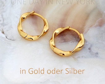 Pendiente de aro mini de 10 mm en oro o plata: como hélix, tragus, piercing, caracola, lóbulos, daith, cartílago* 1 pieza
