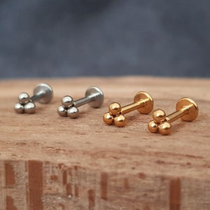 Silber, Gold, Labret, Helix, Tragus, Piercing, Medusa, Conch, Cartilage, Daith, Ohr, Chirurgen- Edelstahl, Lippen Piercing,