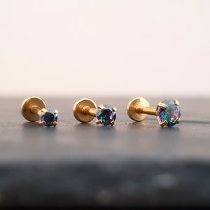 Helix, Tragus, 2mm, 3mm, 4mm, Nasenpiercing, Lippenpiercing, Forward Helix, Piercing, Conch, Medusa, Nostril Piercing, 16G, 1 Stück