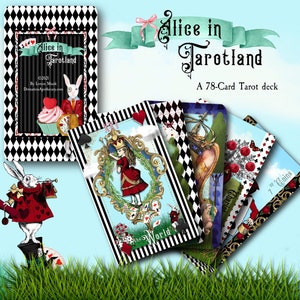 Alice in Tarotland, Tarot Deck, Wonderland Tarot Cards, Oracle Deck, Tarot Reading Cards