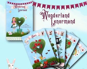 Alice in Wonderland Lenormand Deck Lenormand Cards Oracle | Etsy