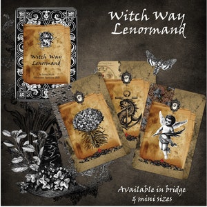 Witch Way Lenormand Deck, Oracle Deck, Cartes Lenormand, Cartes Oracle