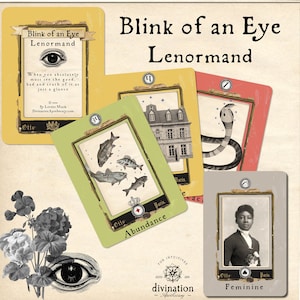 Blink of an Eye Lenormand Deck, Lenormand Cards, Oracle Cards, No Box Included