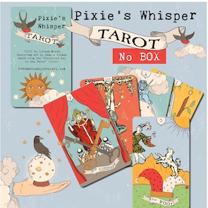 Baralho de tarô Whisper de Pixie, cartas de tarô, baralho oráculo sem caixa externa