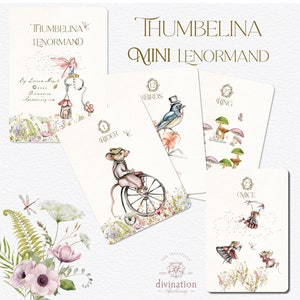 Thumbelina Mini Lenormand Deck, Lenormand Cards, Oracle Cards, No Box Included