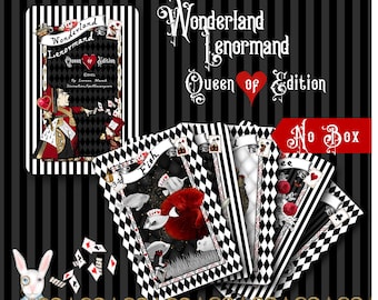 Alice in Wonderland Lenormand Deck - Queen of Hearts Edition, Lenormand Cards, Oracle Cards - No Box