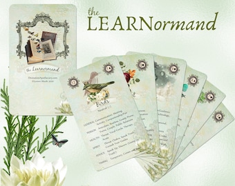 Beginners Lenormand Deck, Lenormand Cards, Oracle Cards, Learnormand Deck With Keywords, Learning Lenormand Deck