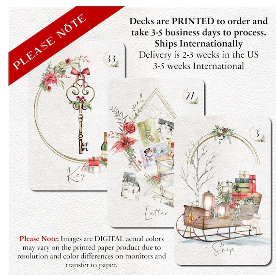 シンプリー クリスマス ルノルマンデッキ  占い タロット オラクルカード Amazon.co.jp: クリスマス ルノルマンカード デッキ 占い