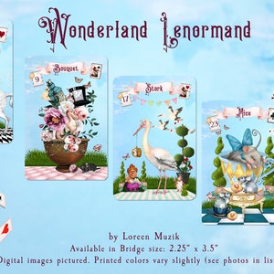 Alice in Wonderland Lenormand Deck, Lenormand Cards, Oracle Cards, No ...
