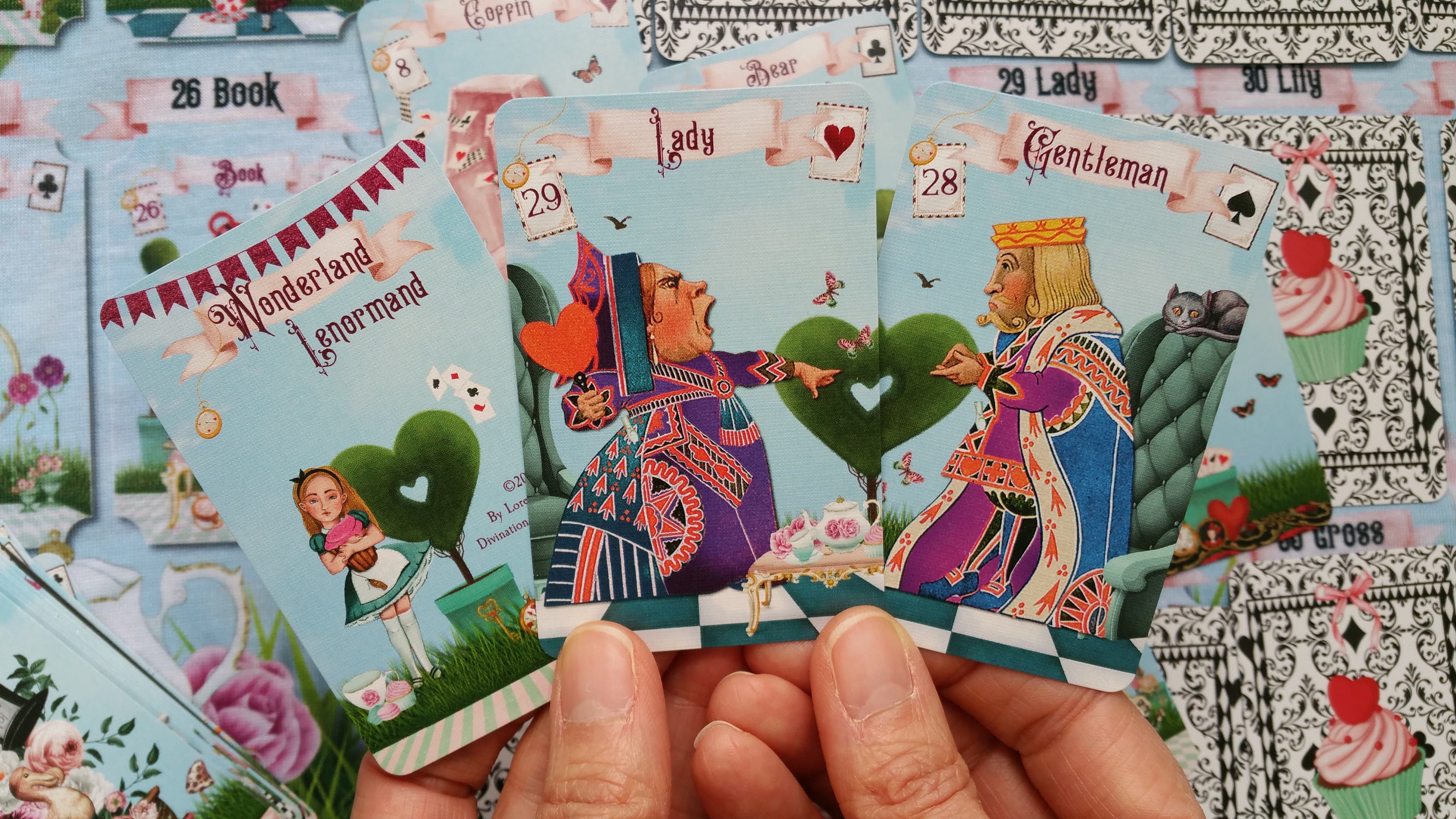 Alice in Wonderland Lenormand Deck, Lenormand Cards, Oracle Cards, No ...