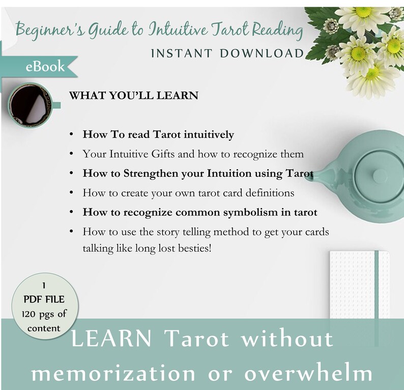 Beginners Guide to Intuitive Tarot Reading Ebook No - Etsy