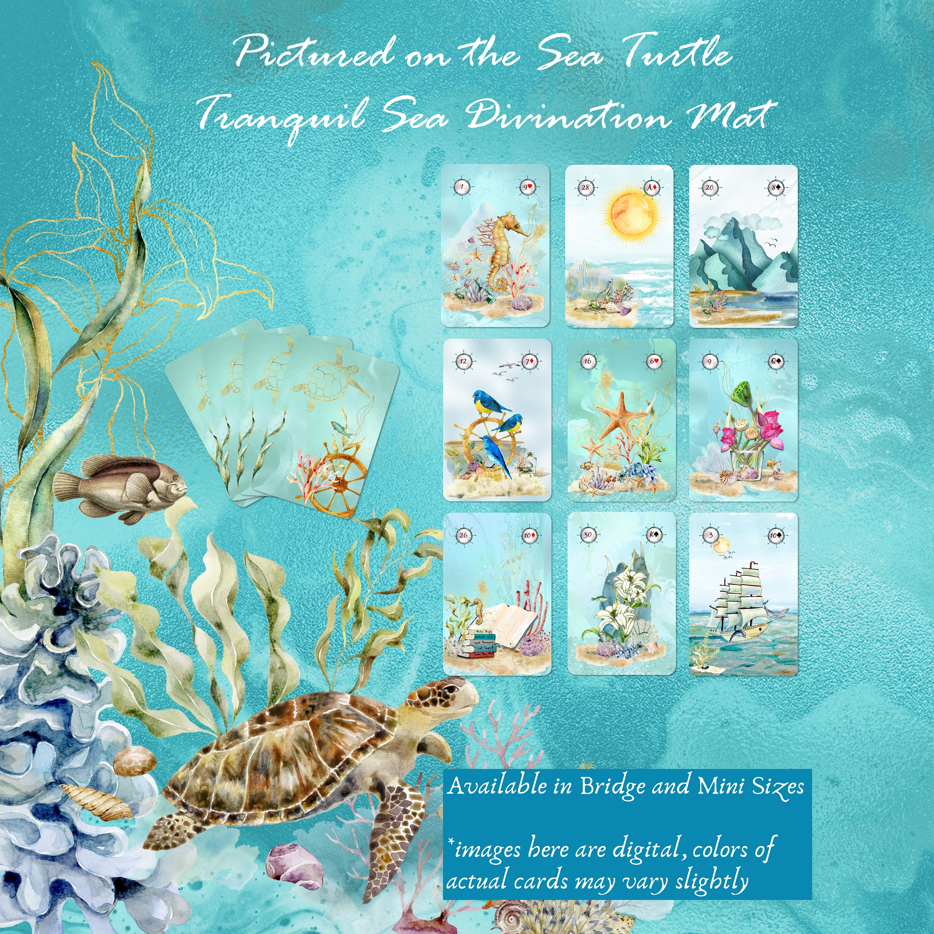 静かな海のルノルマン デッキ、ルノルマン カード、オラクル