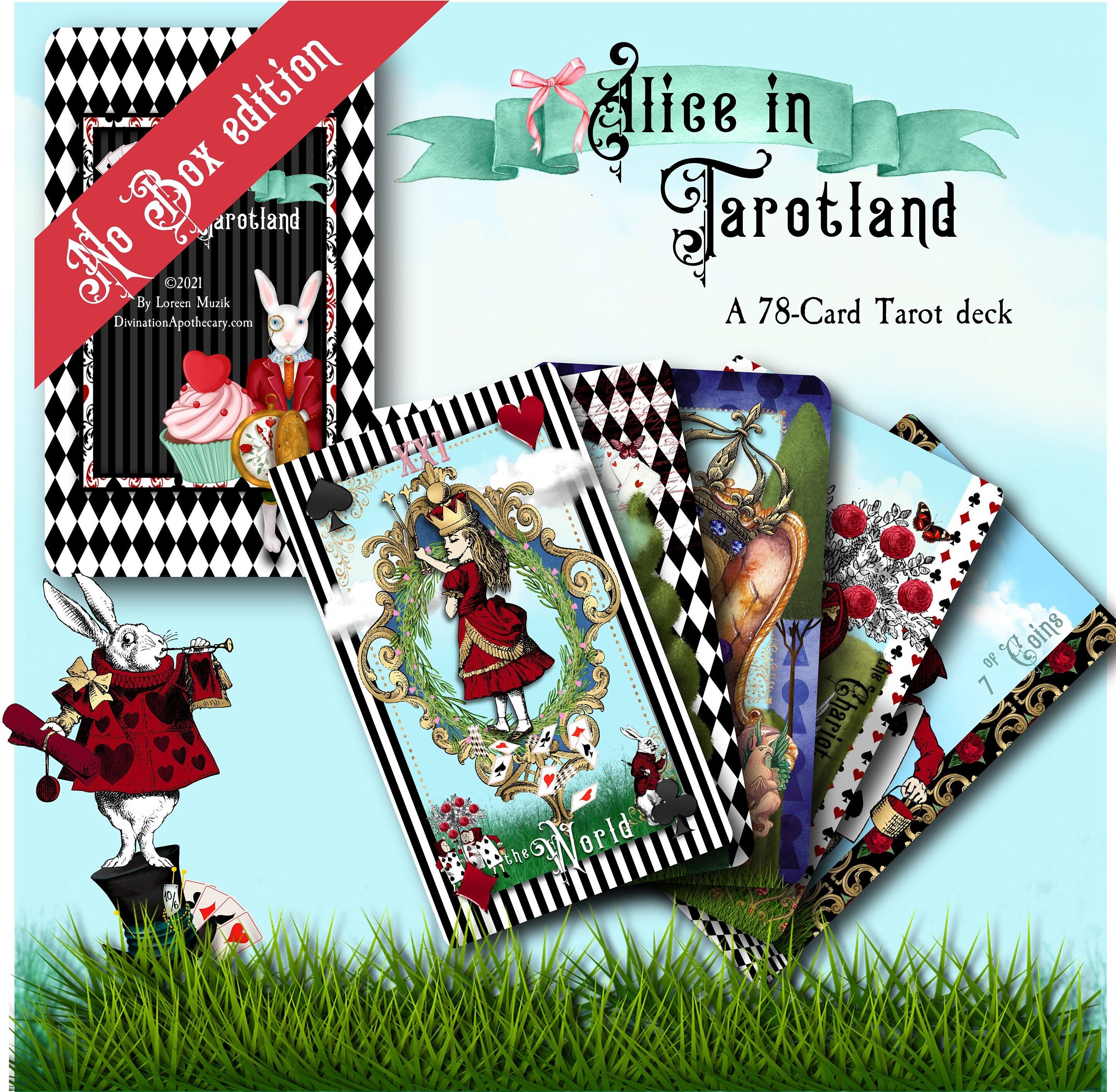 Alice in wonderland tarot deck - Etsy 日本