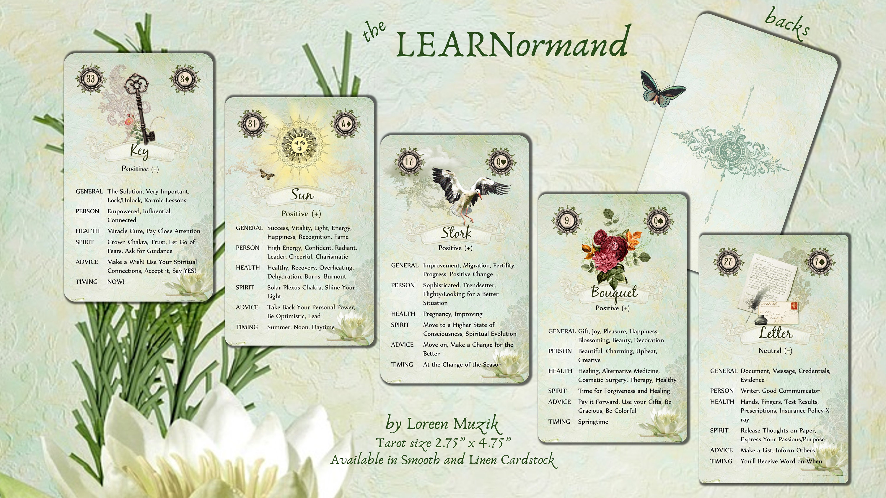 Beginners Lenormand Deck Lenormand Cards Oracle Cards Etsy Australia