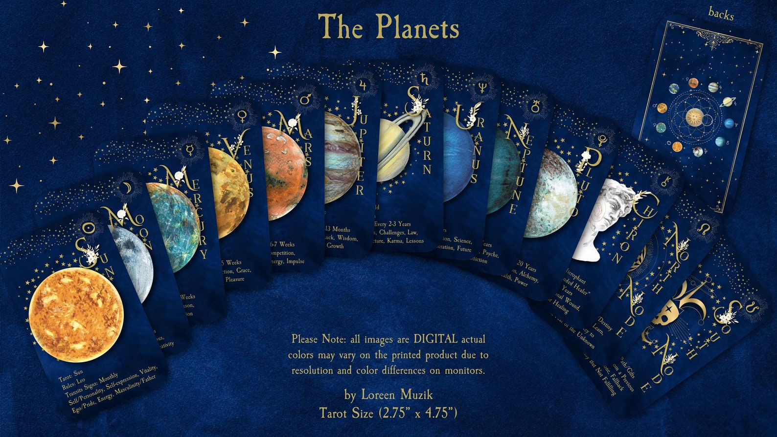 Celestial Fortune Astrology Oracle Deck Tarot Size Oracle Etsy