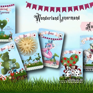 Alice in Wonderland Lenormand Deck, Lenormand Cards, Oracle Cards, No Box