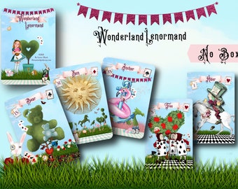 Alice in Wonderland Lenormand Deck, Lenormand Cards, Oracle Cards, No Box