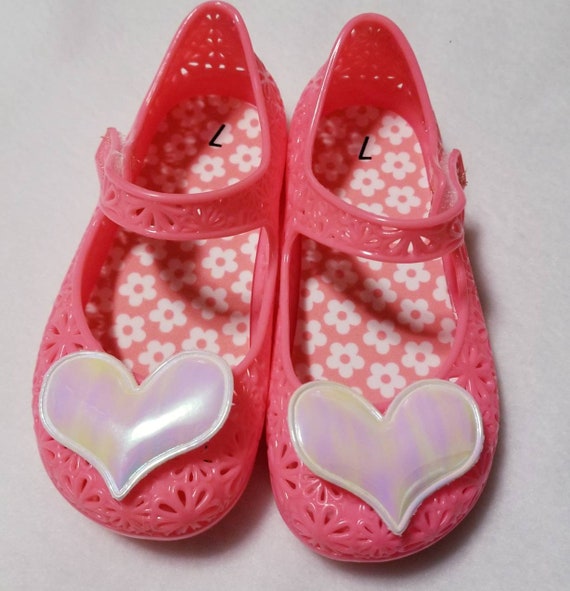 hot pink jelly shoes