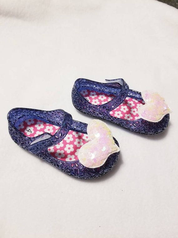 infant size 4 jelly shoes