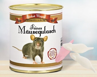 Canned mouse goulash - fun gift for men (EUR 56.86/kg)