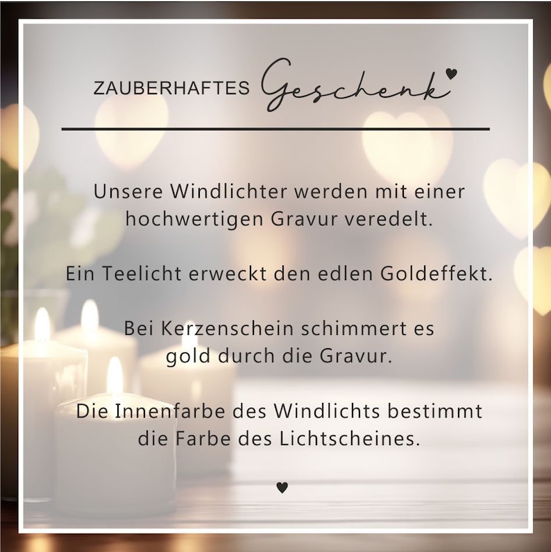 Windlicht Hochzeit Kranz personalisiert mit Namen und Datum Geschenk für Verliebte Hochzeit Hochzeitstag Valentinstag Kerze Gravur Bild 9