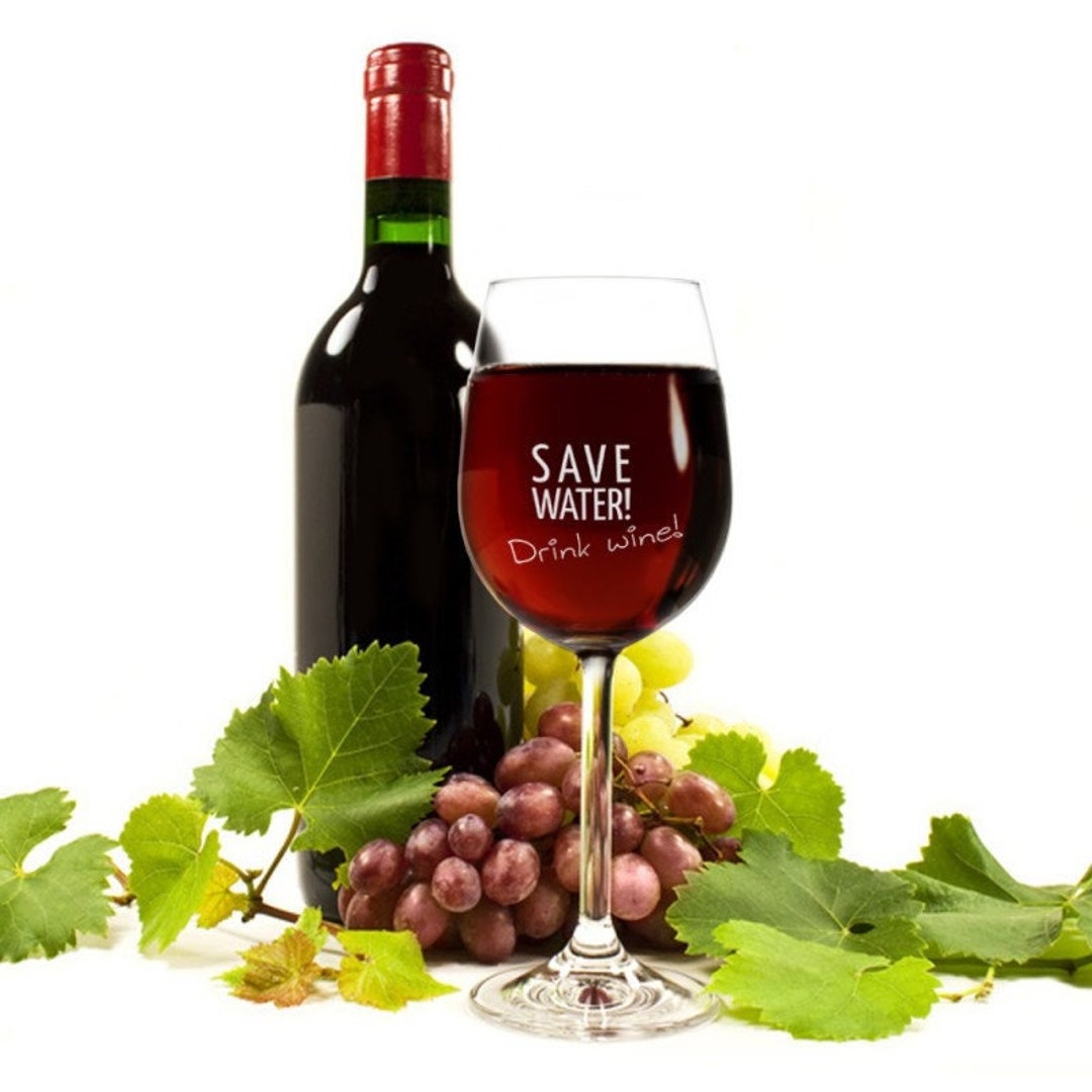 Lame Du Vin Analyse Verre à vin blanc Économisez de leau Buvez du vin - Etsy France