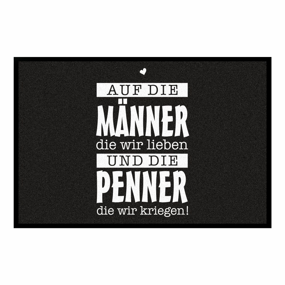 Fußmatte Auf die Männer die wir lieben und die Penner Etsy