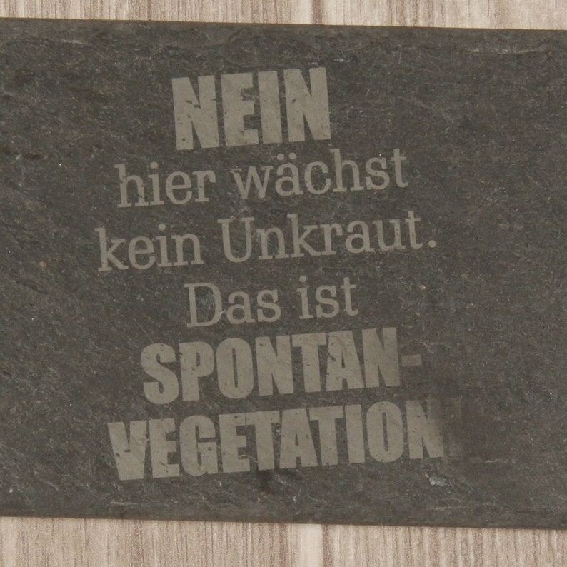 Schiefertafel mit Spruch Garten Geschenkidee Frau Bild 2