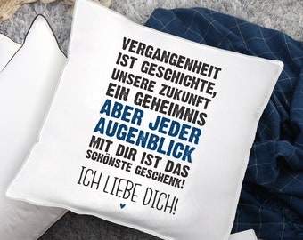 Kissen "Ich liebe Dich!" Geschenkidee zum Valentinstag für sie und ihn, für Freund oder Freundin, Mann und Frau