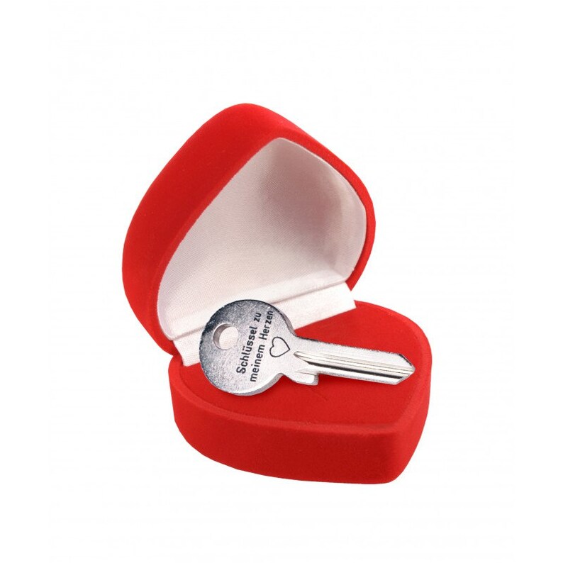 Schlüssel graviert Herz Valentinstag Frau Bild 3
