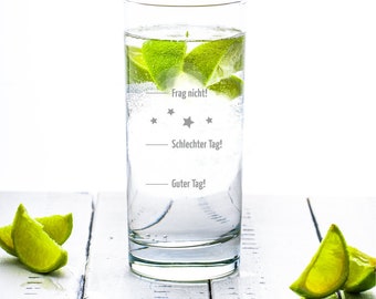 GIN-Glas "Guter Tag! Schlechter Tag!..."