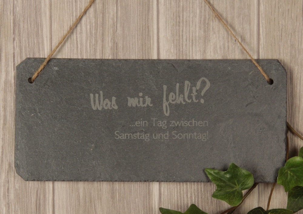 Schiefertafel mit Spruch tolle Geschenkidee Frau Etsy