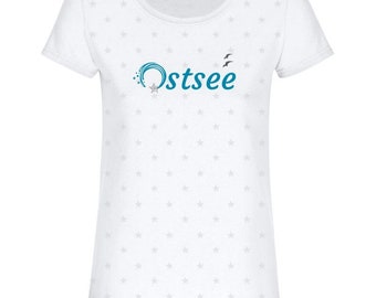 T-Shirt Baltische zee "met kleine sterren" cadeau vrouw
