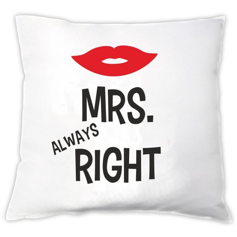Pillow Set mr. Right & Mrs. Always Right for You Etsy UK