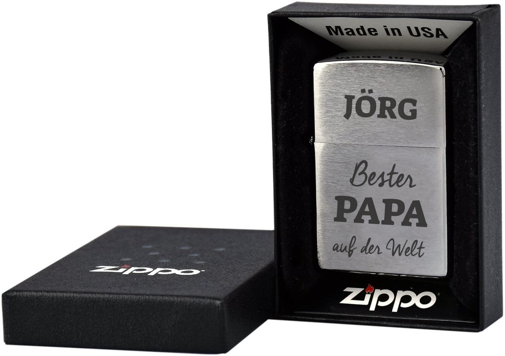 Zippo - Encendedor personalizado para hombres | Día festivo único, Navidad,  Día del Padre, regalo de cumpleaños para él, novio, papá, esposo, también