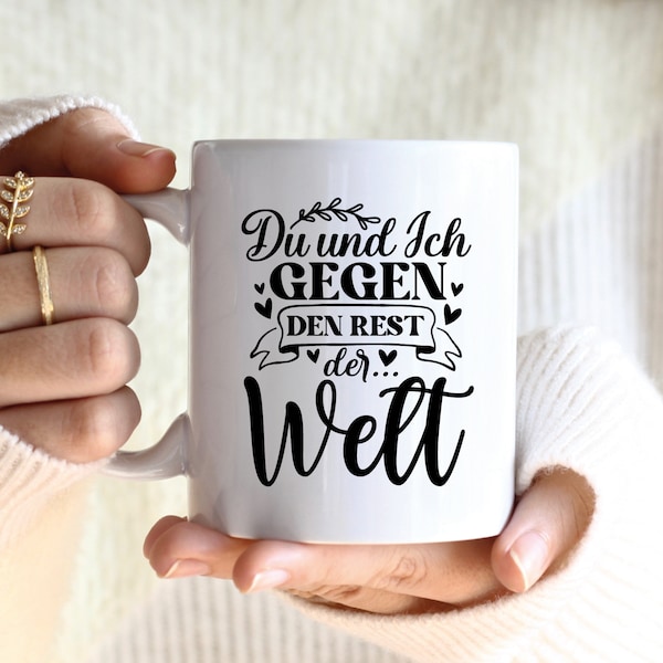 Tasse "Du und ich" | bedruckt Valentinstag Jahrestag Paare Liebesgeschenk Geschenk Hochzeit Partner Partnerin