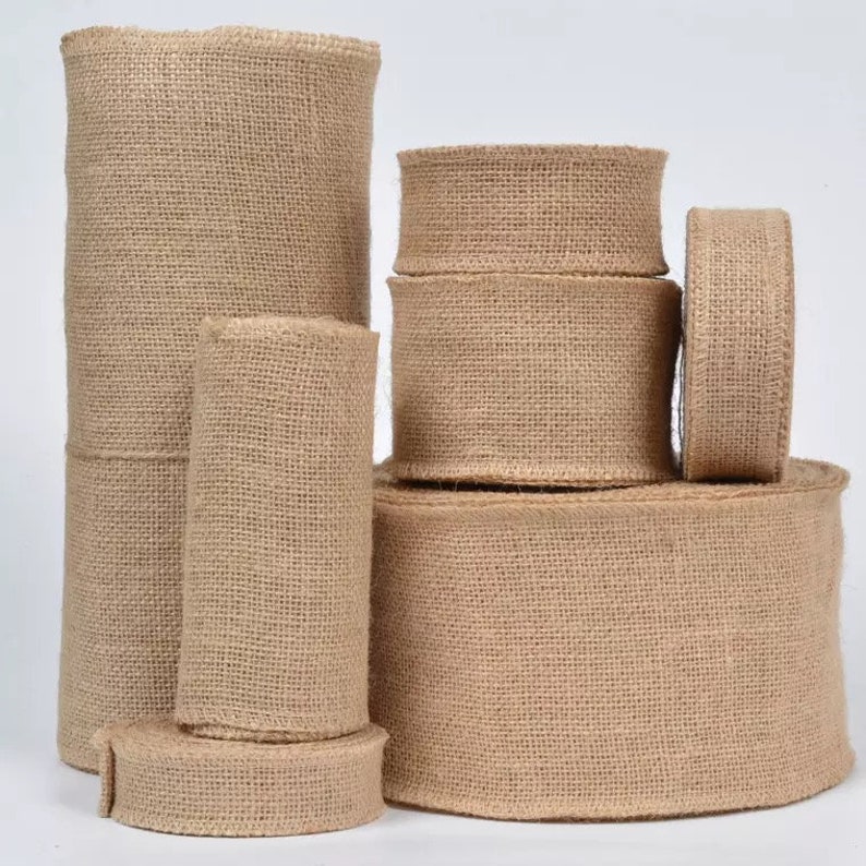 5M Natural HESSIAN Ribbon Jute Burlap Rustic Chic Wedding - Etsy UK