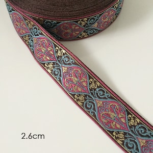 Boho Ethnic Jacquard Bohemian Trim Braid Ribbon Sewing Hat Craft Embroidered Belt Geo