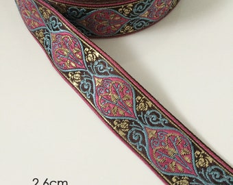 Boho Ethnic Jacquard Bohemian Trim Braid Ribbon Sewing Hat Craft Embroidered Belt Geo