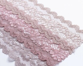 HX 5Yards 3cm White Elastic Lace Trim Ribbon Fabric Decor Craft Sewing Suppies HX 5Yards 3cm White Elastic Lace Trim Ribbon Fabric Decor Craft Sewing Suppies