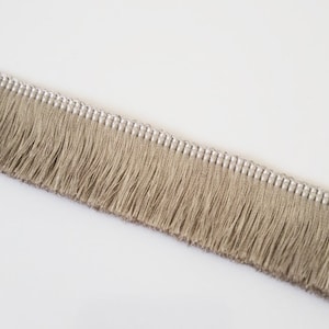 THICK SILKY Brush Fringe Tassel Trim Craft Upholstery Retro Tape Lace PART 4 38. mist